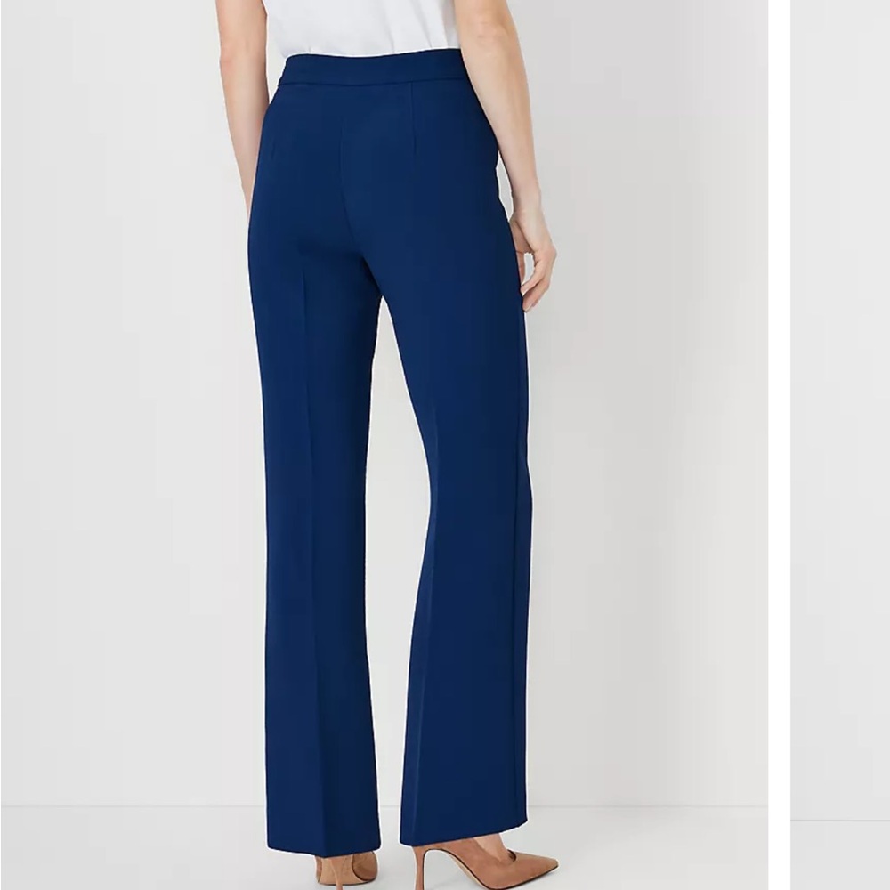Ann Taylor Fluid Crepe Side Zip Trousers